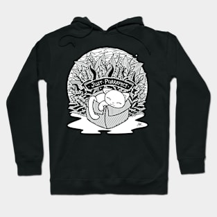 It It Fits Line Art Illustration with Quote Hoodie